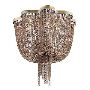 LUSTRE ARIA D 80CM X 50CM  8XE14 127V / 220V BRONZE