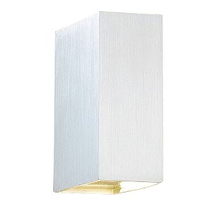 ARANDELA BRICK 5CM X 10CM X 12,5CM  2 X LED 5W 127V / 220V BRANCO