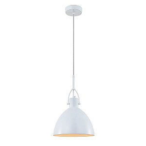 PENDENTE CLAP D 22CM X 33CM  1XE27 127V / 220V BRANCO