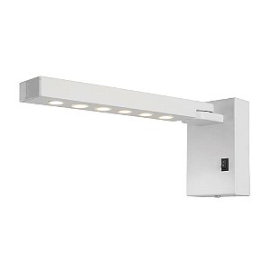 ARANDELA ALUMINIO 8CM X 29CM X 12CM  6 X LED 1W 127V / 220V BRANCO