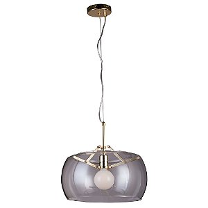 PENDENTE NOBU D 40CM X 31CM  1 X A60 40W FRENCH GOLD E TRANSP