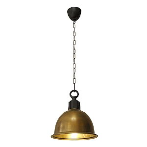 PENDENTE BALIA D 29CM X 32CM  1XE27 127V / 220V OURO VELHO