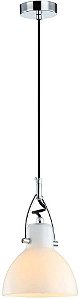 PENDENTE BAR D 14CM X 22CM  1XG9 127V / 220V BRANCO E CROMADO