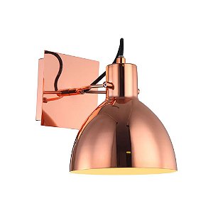ARANDELA HAUS 16CM X 21,5CM X 19CM  1XE27 127V / 220V COBRE