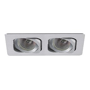 SPOT DE EMBUTIR MONET 9,5CM X 17,5CM X 2,5CM  2XGU10 127V / 220V BRANCO