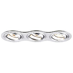 SPOT DE EMBUTIR OUSE 9CM X 5,8CM X 25,4CM  3XGU10 127V / 220V ESCOVADO