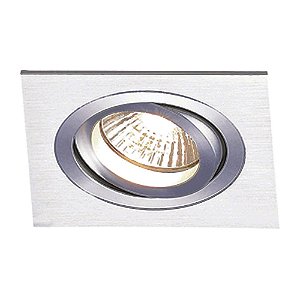 SPOT DE EMBUTIR ECCO 17CM X 17CM X 5CM  1XE27 127V / 220V PRATA