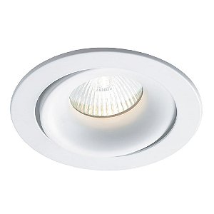 SPOT DE EMBUTIR LUNA D 13CM X 4,5CM  1XGU10 127V / 220V BRANCO