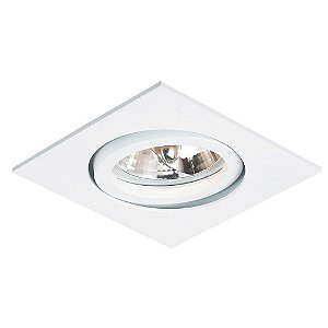 SPOT DE EMBUTIR SLIM 9CM X 9CM X 3CM  1XGU10 127V / 220V BRANCO
