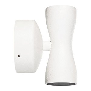ARANDELA DUET 9CM X 9,5CM X 12CM  2 X LED 2,5W 127V / 220V BRANCO