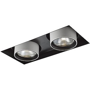 SPOT DE EMBUTIR ARKITEK 29,5CM X 29,5CM X 14,5CM  2 X LED 20W 127V / 220V BRANCO