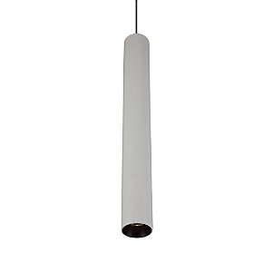 PENDENTE ARKITEK D 6CM X 40CM  1 X LED 9W 127V / 220V BRANCO