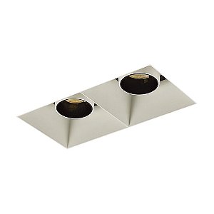 SPOT DE EMBUTIR ARKITEK 16CM X 8CM X 11CM  2 X LED 9W 127V / 220V BRANCO