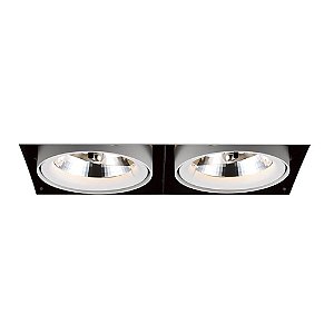 SPOT DE EMBUTIR ARKITEK 14,5CM X 29,5CM X 12CM  1XGU10 127V / 220V PRETO