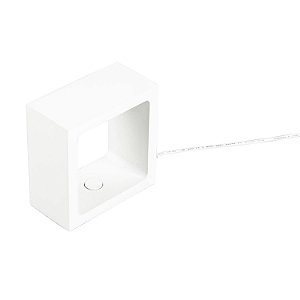 ABAJUR ALUMINIO 10CM X 5CM X 10CM  1 X LED 5W 127V / 220V BRANCO