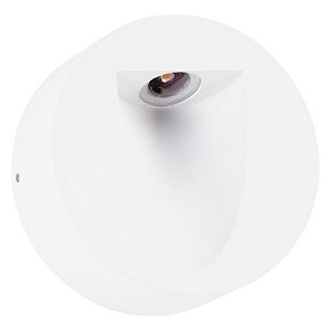 BALIZADOR RISU D 11CM X 4,5CM  1 X LED 3W 127V / 220V BRANCO