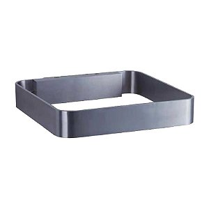 ARANDELA ALUMINIO 28CM X 28,5CM X 5CM  1 X LED 6W 127V / 220V PRATA