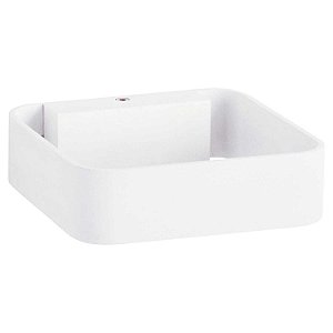 ARANDELA ALCA 15CM X 15CM X 4CM  1 X LED 6W 127V / 220V PRATA