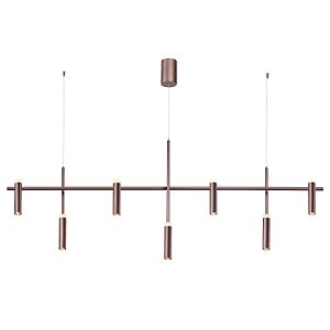 PENDENTE ARCHI BRONZE  (C)174CM (L)16CM (A)70CM  7X7W 3000K 3640LM