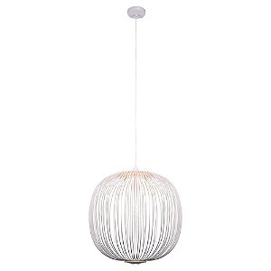 PENDENTE ARAL BRANCO   (D)53CM (A)55CM  2X4W 3000K 900LM