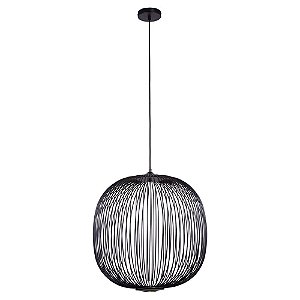 PENDENTE ARAL PRETO   (D)53CM (A)55CM  2X4W 3000K 900LM
