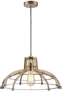 PENDENTE TAL D 49CM X 25CM  1XE27 127V / 220V DOURADO