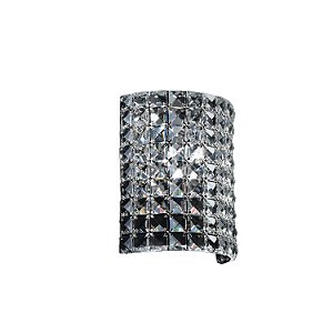 ARANDELA GLISS 18CM X 9CM X 22CM  1XG9 127V / 220V CROMADO E TRANSP