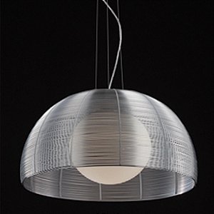 PENDENTE WIRE D 42CM X 24CM  1XE27 127V / 220V CROMADO E PRATA
