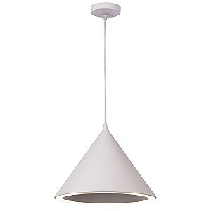 PENDENTE HAT D 20CM X 17CM  1 X LED 11W 127V / 220V BRANCO
