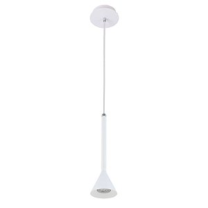 PENDENTE KONI D 10CM X 35CM  1XGU10 127V / 220V BRANCO