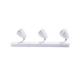 SPOT DE SOBREPOR GIRO 57CM X 6CM X 17CM  3XGU10 127V / 220V BRANCO