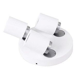 SPOT DE SOBREPOR SPIN D 21CM X 13CM  3XGU10 127V / 220V BRANCO