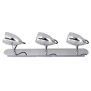 SPOT DE SOBREPOR ORIO 57CM X 6,5CM X 19CM  3XGU10 127V / 220V CROMADO