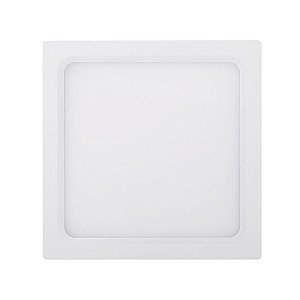 PLAFON DE SOBREPOR SMART ABS 28CM X 28CM X 4,2CM 24W 3000 K LED BRANCO