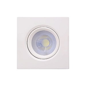 SPOT DE EMBUTIR POLI 7,5CM X 7,5CM X 4CM 2700 K MINIDICROICA BRANCO