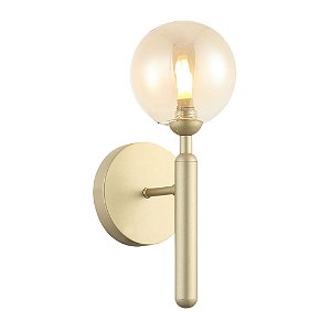 ARANDELA ABAPORU BRONZE E CHAMPAGNE (C)16CM (L)12CM (A)32CM  1XG9 25W