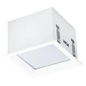 PLAFON TEC RET 17CM X 17CM X 12CM 3000 K LED BRANCO