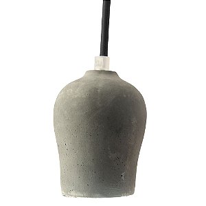 PENDENTE HOLDER D 9CM X 11CM  1XE27 127V / 220V CINZA E CROMADO