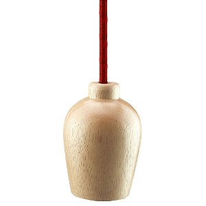 PENDENTE HOLDER D 8CM X 10CM  1XE27 127V / 220V NATURAL