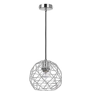PENDENTE ARAMI D 20CM X 18CM  1XE27 127V / 220V CROMADO