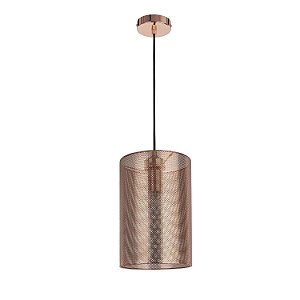 PENDENTE TELINHA D 20CM X 32CM  1XE27 127V / 220V COBRE