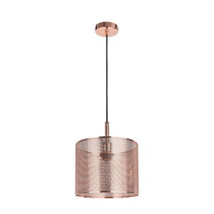 PENDENTE TELINHA D 25CM X 20CM  1XE27 127V / 220V COBRE