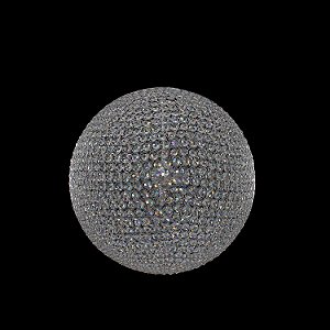 LUSTRE TRIBECA D 60CM X 60CM  8XG9 127V / 220V CROMADO E TRANSP
