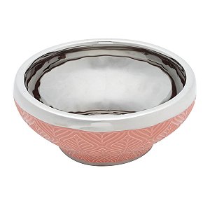 CENTRO DE MESA CERÂMICA CORAL 20x9cm