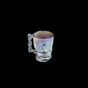 CANECA CHOPP E CERVEJA VIDRO CAVEIRA ROCK RAINBOW 510ml