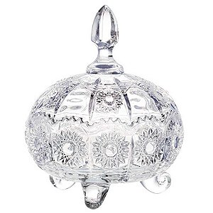 POTICHE VERSAILLES EM CRISTAL D18XA20CM
