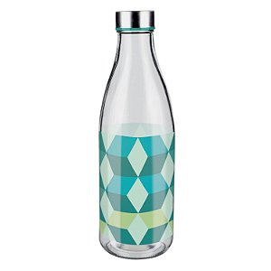 GARRAFA DE VIDRO GEOMETRICO