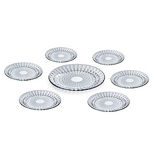 CJ. DE PRATOS DE VIDRO 7 PC. BUBBLE
