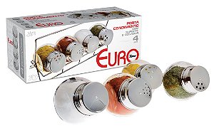 PORTA CONDIMENTOS BUBBLE COM SUPORTE 4 PC.