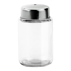 PALITEIRO DE VIDRO COM TAMPA INOX 6 PC.